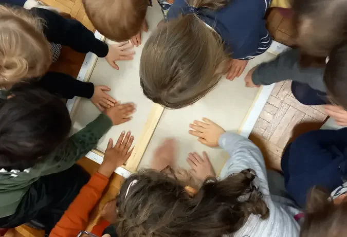 Visite tout-petits : Formes et matières