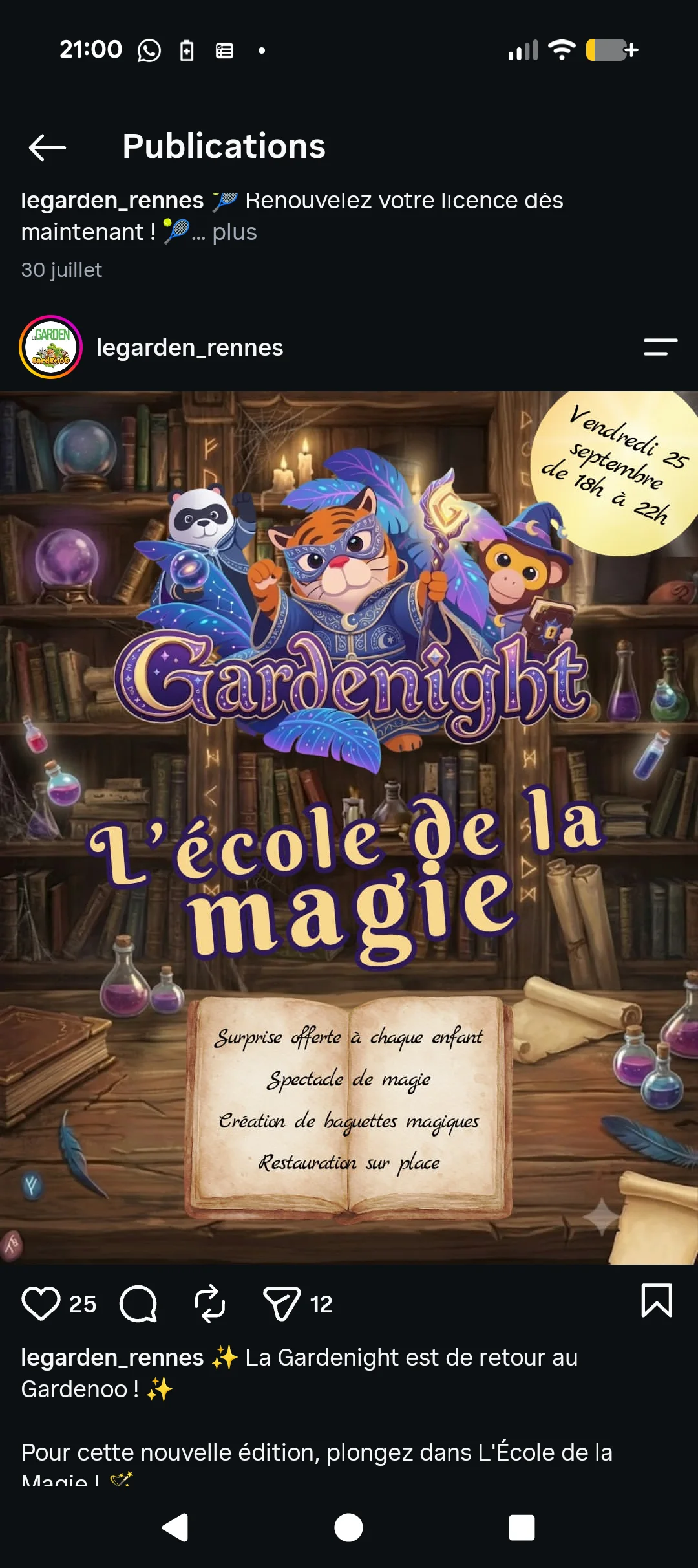 Gardenight – L’École de la Magie