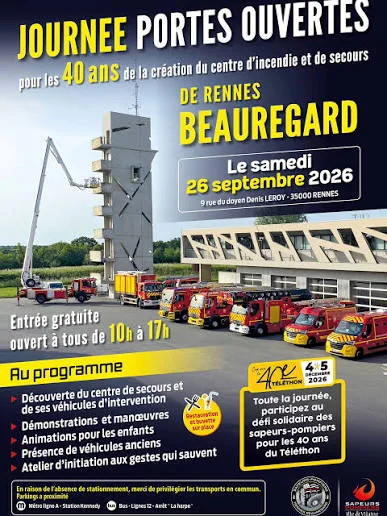 Journée portes ouvertes des pompiers de Rennes Beauregard