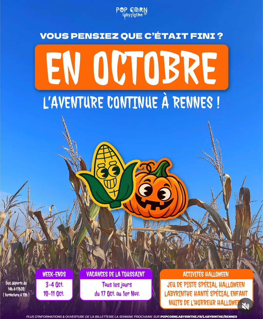 Halloween au Pop Corn Labyrinthe de Rennes
