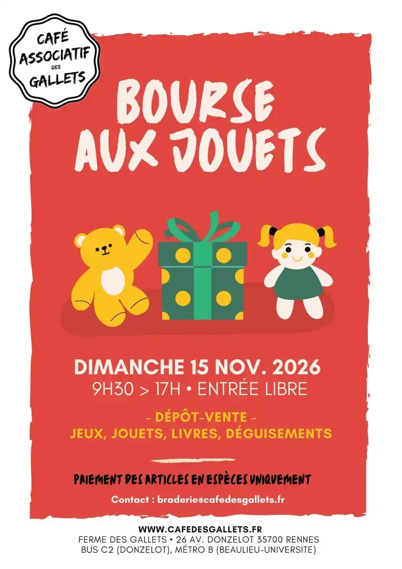 Bourse aux jouets du Café des Gallets