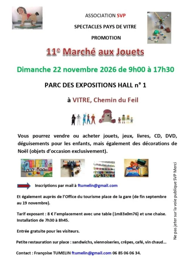 11e Marché aux jouets à Vitré