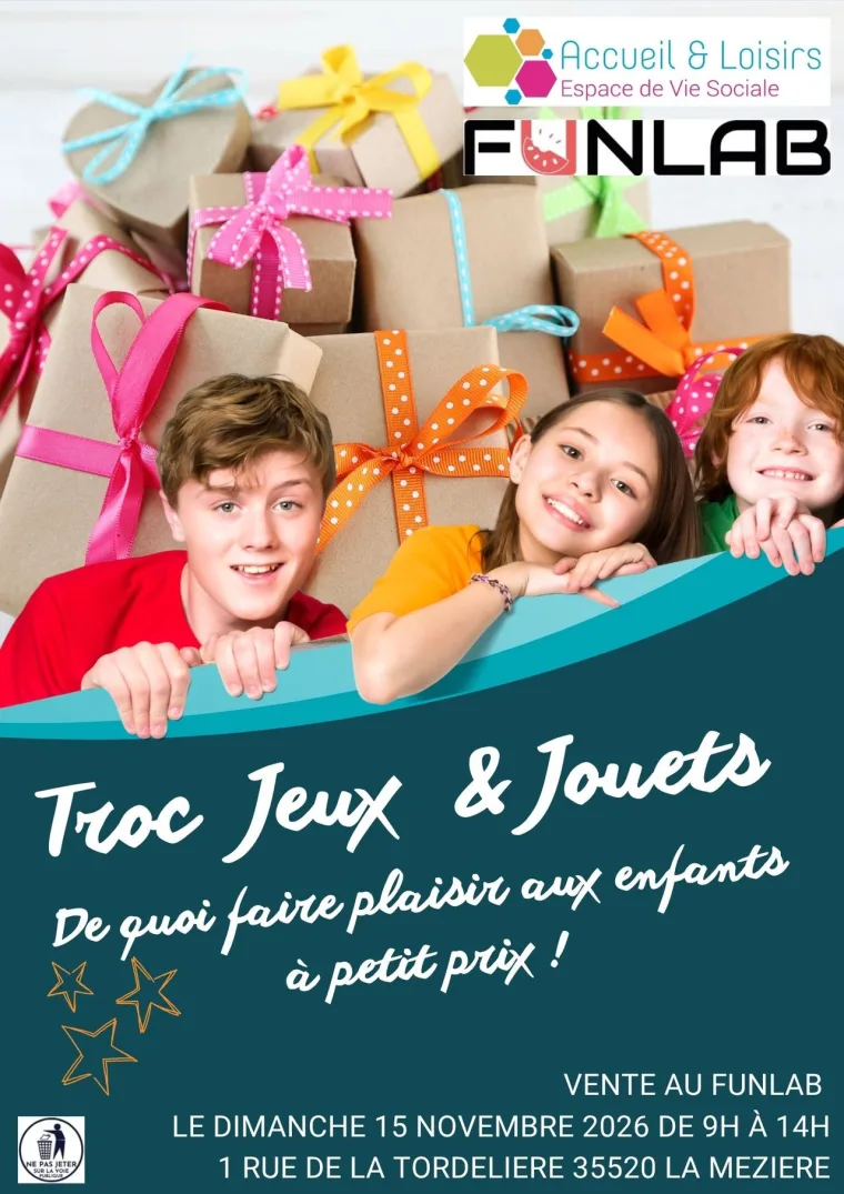 Troc Jeux & Jouets : une grande vente de jouets d'occasion à La Mézière