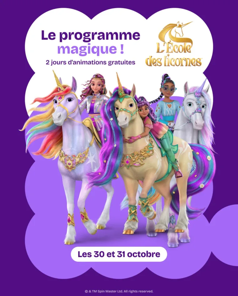 L'École des Licornes : animations gratuites et show live à Rennes Cesson