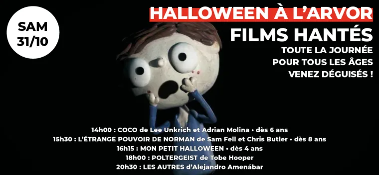 Halloween au cinéma Arvor : films et goûters fantomatiques à Rennes