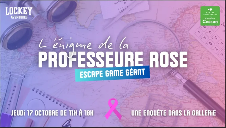 Octobre Rose : Escape Game XXL et Zumba solidaire à Rennes Cesson