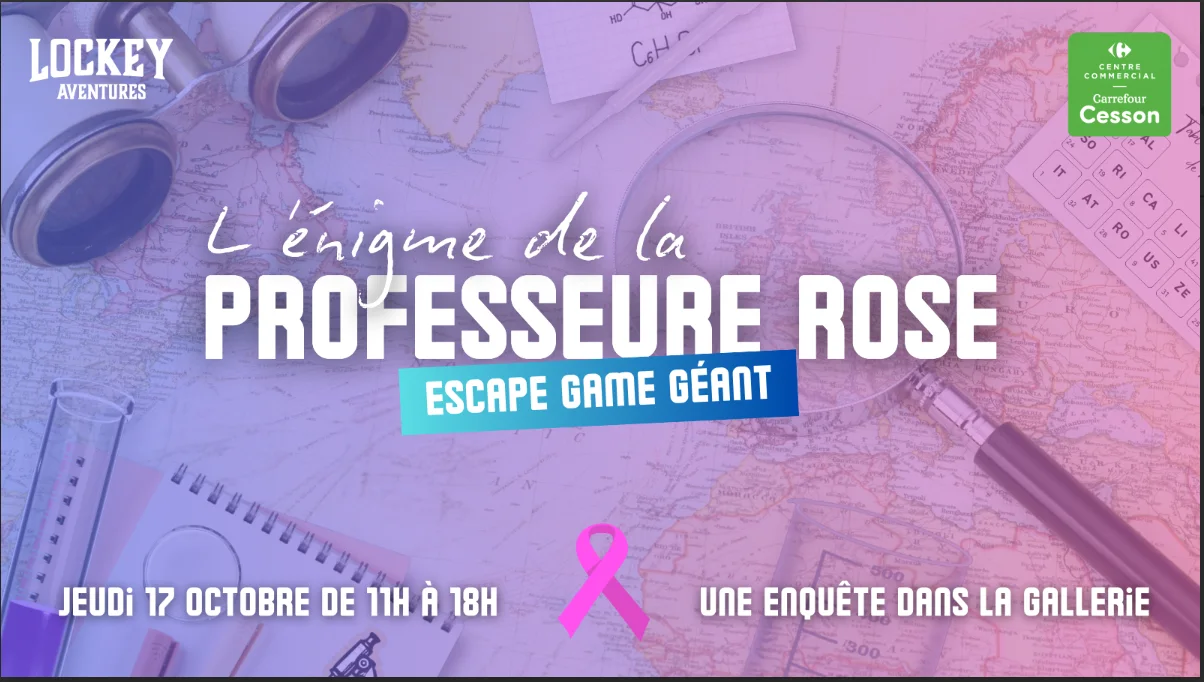 Octobre Rose : Escape Game XXL et Zumba solidaire à Rennes Cesson